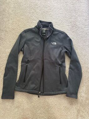 The North Face Women's Dark Gray Full-Zip Fleece Jacket